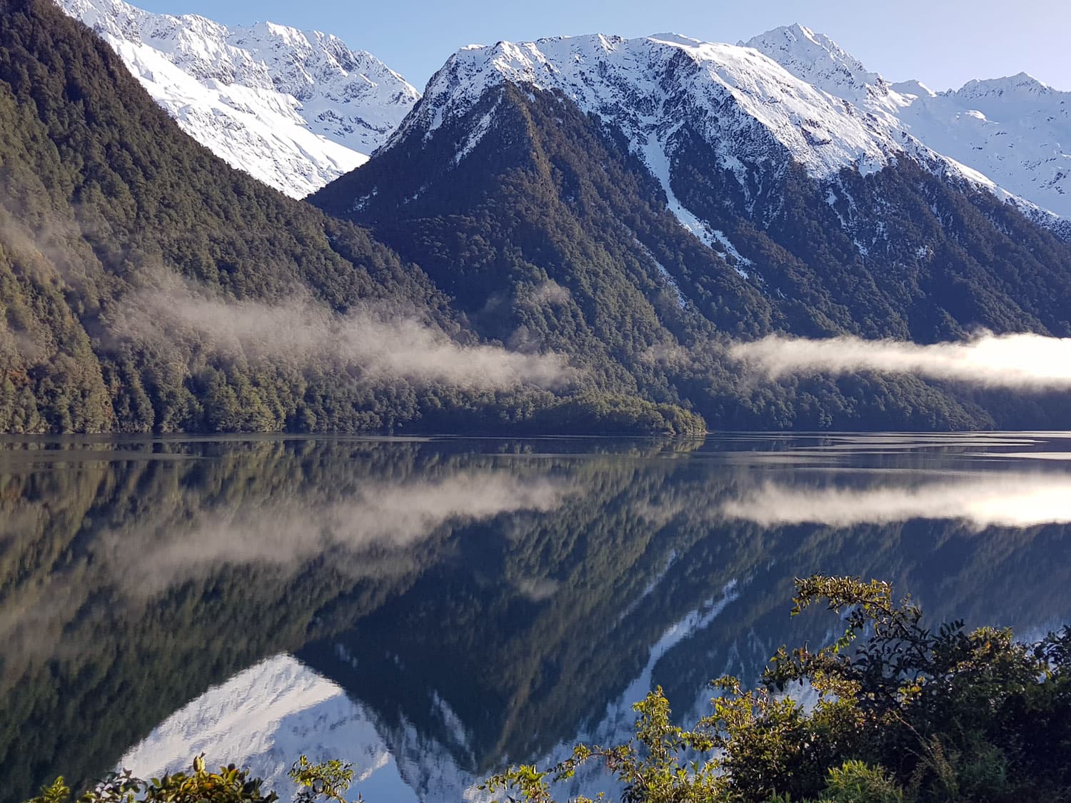 Stunning alpine scenery on the drive to Milford Sound